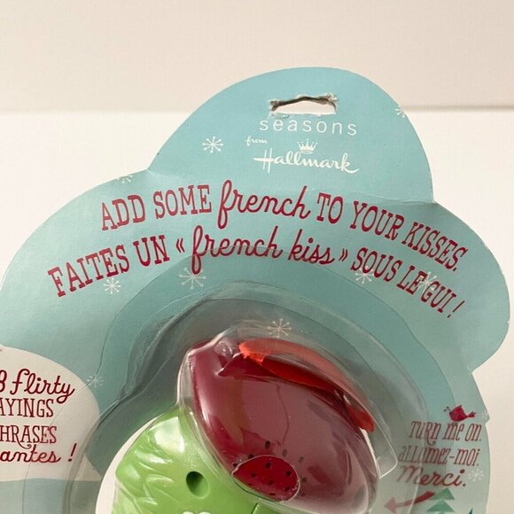 Hallmark Talking Mistletoe Motion Activated French Accent Damaged Packaging - Picture 12 of 16